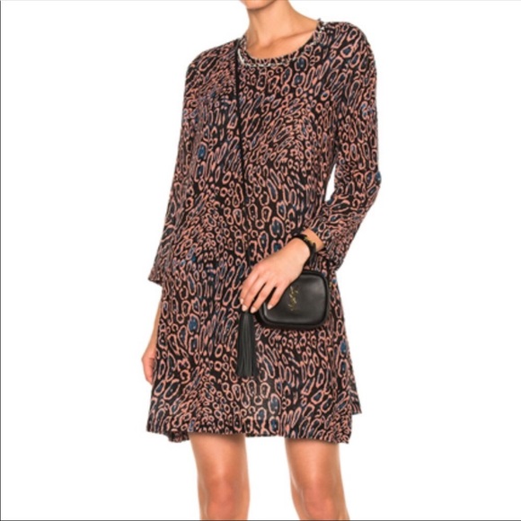 leopard print swing skirt